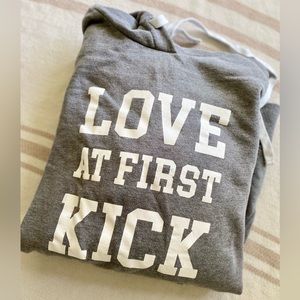 “Love at first kick” Maternity Sweatshirt